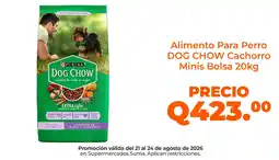 Suma Supermercados Purina dog chow cachorro minis oferta