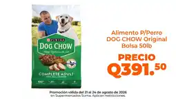 Suma Supermercados Purina dog chow original oferta