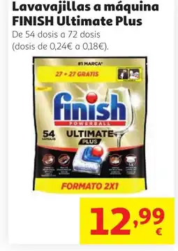 Alcampo FINISH ULTIMATE PLUS Lavavajillas a máquina oferta