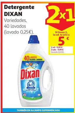 Alcampo DIXAN Detergente oferta