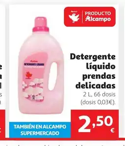 Alcampo Detergente Líquido prendas delicadas oferta