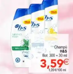 SPAR H&S Champú oferta