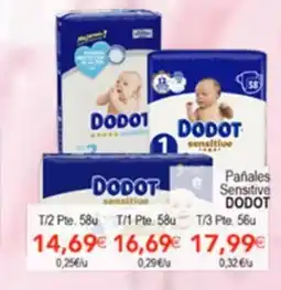 SPAR DODOT Pañales Sensitive oferta