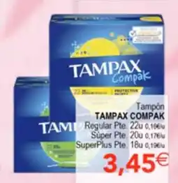 SPAR TAMPAX COMPAK Tampón oferta