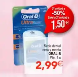 SPAR ORAL-B Seda dental cera y menta oferta
