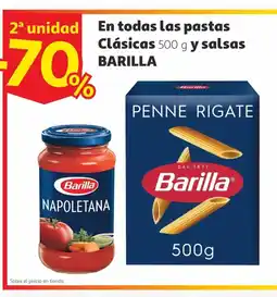 Alcampo BARILLA En todas las pastas Clásicas y salsas oferta