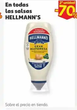 Alcampo HELLMANN'S En todas las salsas oferta