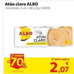 Alcampo ALBO Atún claro oferta