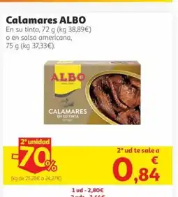 Alcampo ALBO Calamares= oferta
