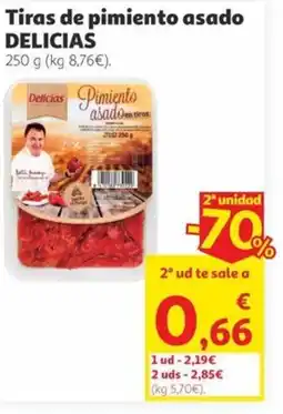Alcampo DELICIAS Tiras de pimiento asado oferta