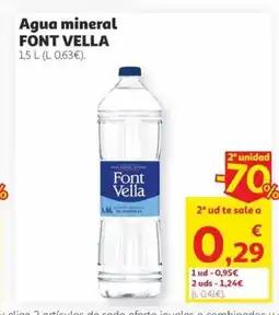Alcampo FONT VELLA Agua mineral oferta