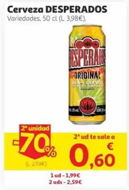 Alcampo DESPERADOS Cerveza oferta