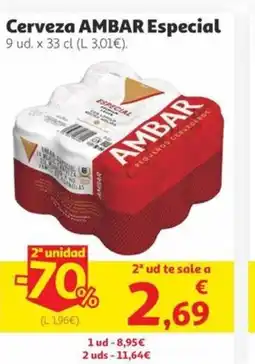 Alcampo AMBAR Cerveza Especial oferta