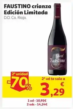 Alcampo FAUSTINO crianza Edición Limitada oferta