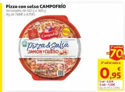 Alcampo CAMPOFRÍO Pizza con salsa oferta