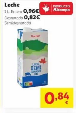 Alcampo Leche oferta