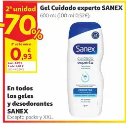 Alcampo SANEX Gel Cuidado experto oferta