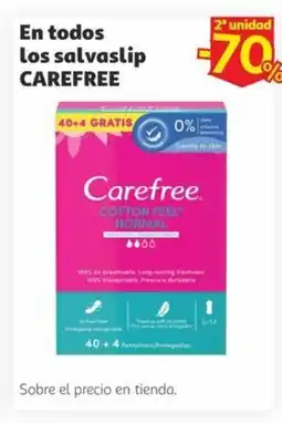 Alcampo CAREFREE En todos los salvaslip oferta