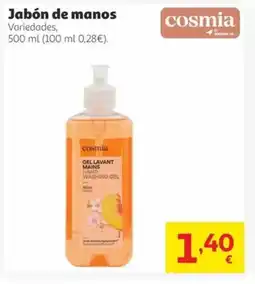 Alcampo COSMIA Jabón de manos oferta