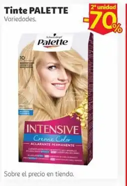 Alcampo PALETTE Tinte oferta