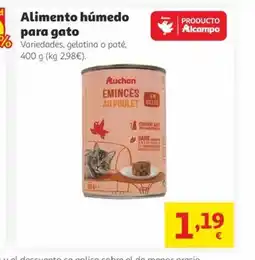 Alcampo Alimento húmedo para gato oferta