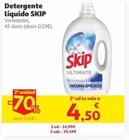 Alcampo SKIP Detergente Líquido oferta