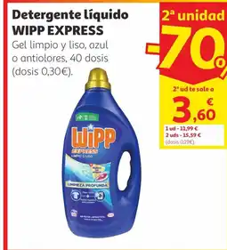 Alcampo WIPP EXPRESS Detergente líquido oferta
