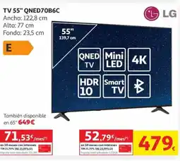 Alcampo LG TV 55" QNED70B6C oferta
