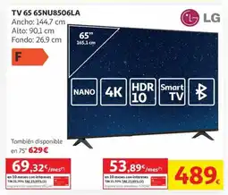 Alcampo LG TV 65 65NU8506LA oferta