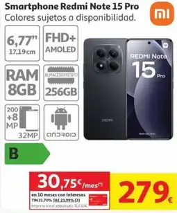 Alcampo Smartphone Redmi Note 15 Pro oferta