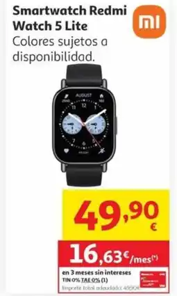 Alcampo Smartwatch Redmi Watch 5 Lite oferta