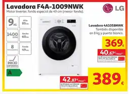 Alcampo LG Lavadora F4A-1009NWK oferta