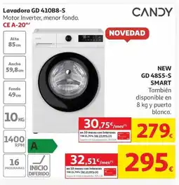 Alcampo CANDY Lavadora GD 410B8-S oferta