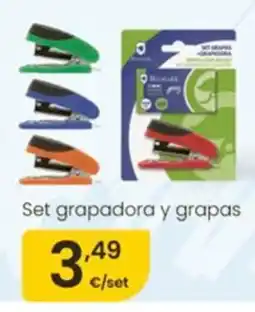 Eroski Set grapadora y grapas oferta