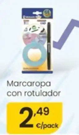 Eroski Marcaropa con rotulador oferta