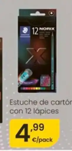 Eroski Estuche de cartón con 12 lápices oferta