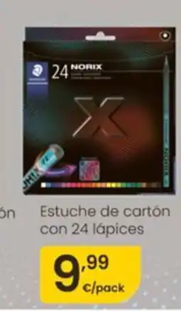 Eroski Estuche de cartón con 24 lápices oferta