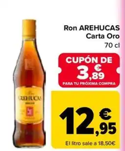 Carrefour AREHUCAS Ron Carta Oro oferta