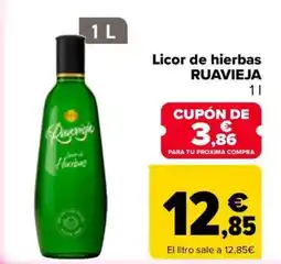 Carrefour RUAVIEJA Licor de hierbas oferta