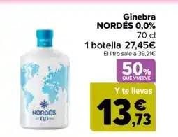 Carrefour NORDÉS Ginebra 0,0% oferta