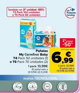 Carrefour Pañales My Carrefour Baby oferta