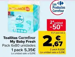 Carrefour Toallitas Carrefour My Baby Fresh oferta
