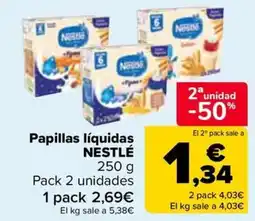 Carrefour NESTLÉ Papillas líquidas oferta