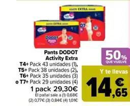 Carrefour DODOT Pants Activity Extra oferta