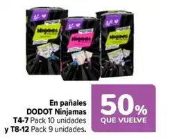 Carrefour DODOT En pañales Ninjamas oferta