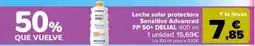 Carrefour DELIAL Leche solar protectora Sensitive Advanced FP 50+ oferta