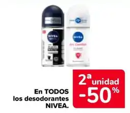 Carrefour NIVEA En todos los desodorantes oferta