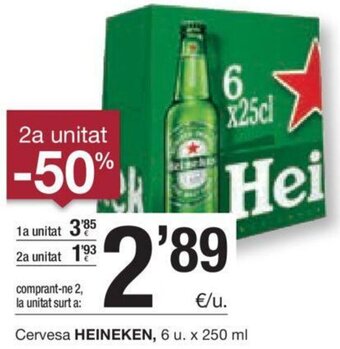 BonpreuEsclat Cervesa Heineken, 6 u. x 250 ml oferta