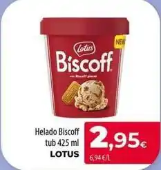 Spar La Palma Lotus - helado biscoff tub oferta