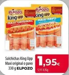 Spar La Palma Elpozo - salchichas king upp maxi original o pavo oferta